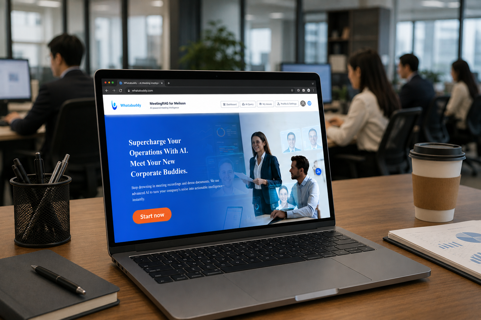 Vocopoco website preview on laptop
